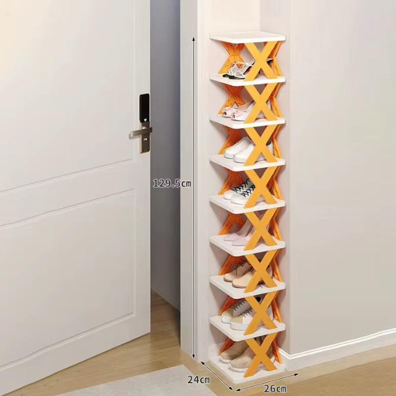 New Multi-Layer Plastic Foldable Shoe Rack and Detachable Shoe Rack Dormitory Small Shoe Rack