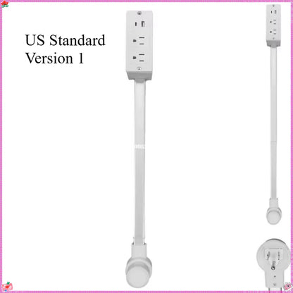 Electrical Outlet Extender Flat Plug Power Strip Features Rotates Power Outlets Extender Use behind Sofas Nightstands Desk