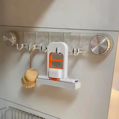 Desktop Window Cleaner Car Cleaning Tool Multifunctional Handheld Mop Mini Foldable Desktop Mop Hands-Free Washing Sponge Mop