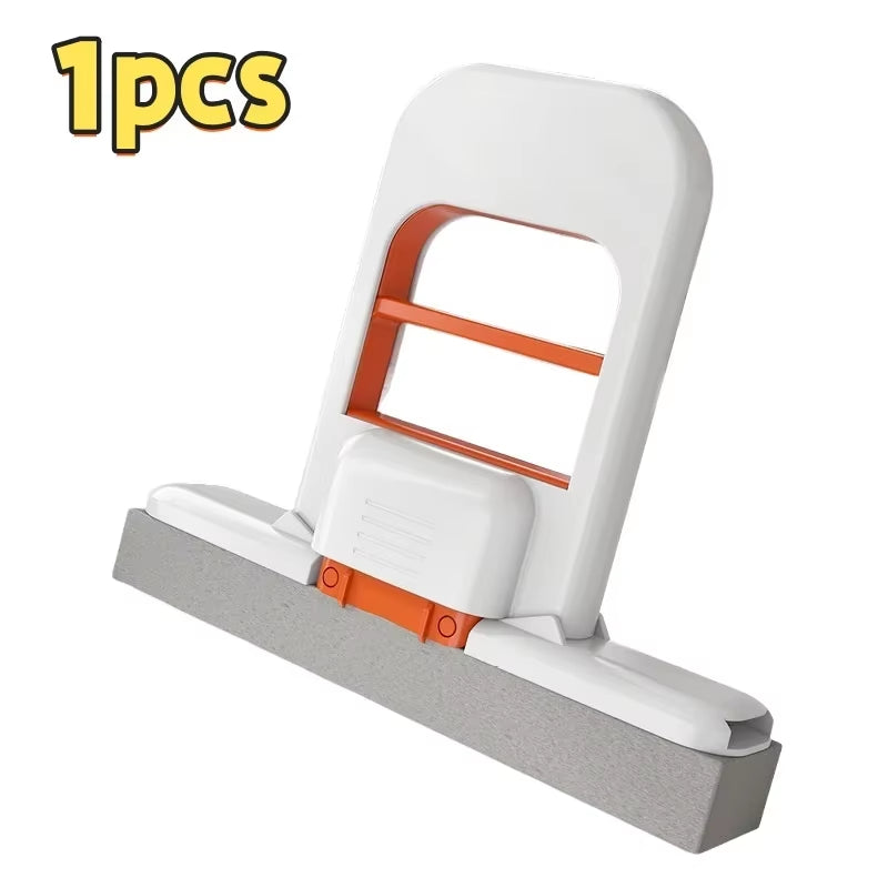 Desktop Window Cleaner Car Cleaning Tool Multifunctional Handheld Mop Mini Foldable Desktop Mop Hands-Free Washing Sponge Mop