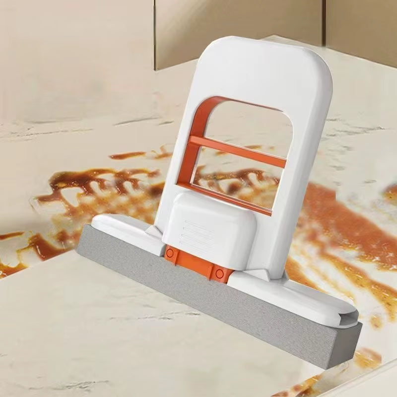 Desktop Window Cleaner Car Cleaning Tool Multifunctional Handheld Mop Mini Foldable Desktop Mop Hands-Free Washing Sponge Mop