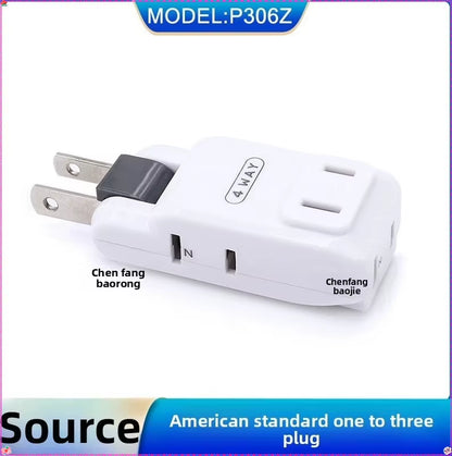Electrical Outlet Extender Flat Plug Power Strip Features Rotates Power Outlets Extender Use behind Sofas Nightstands Desk