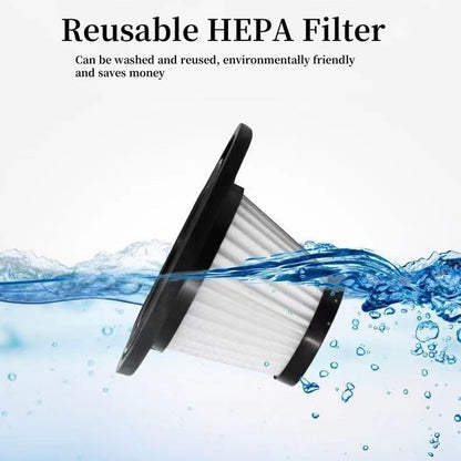 Car Vacuum Portable Cordless, Handheld Vacuum Cleaner High Power for Wet and Dry, USB Rechargeable Lightweight Cordless Vacuum, 0.45L Capacity Storage Bag,For Car/Stairs/Pet Hair(Black Silver)