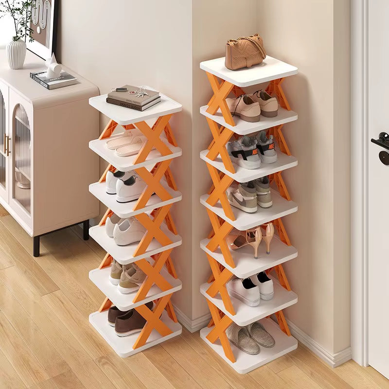 New Multi-Layer Plastic Foldable Shoe Rack and Detachable Shoe Rack Dormitory Small Shoe Rack