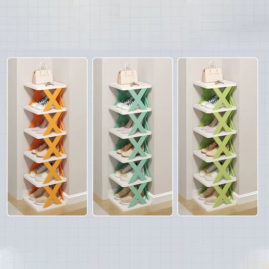 New Multi-Layer Plastic Foldable Shoe Rack and Detachable Shoe Rack Dormitory Small Shoe Rack
