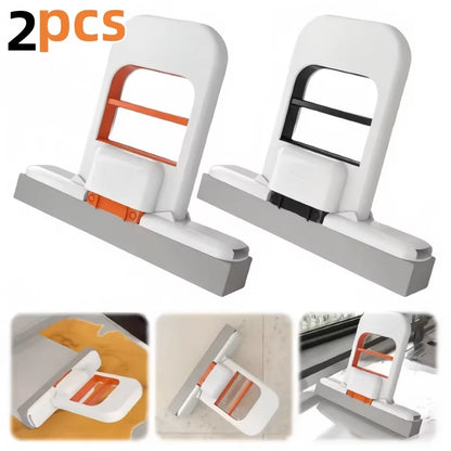 Desktop Window Cleaner Car Cleaning Tool Multifunctional Handheld Mop Mini Foldable Desktop Mop Hands-Free Washing Sponge Mop