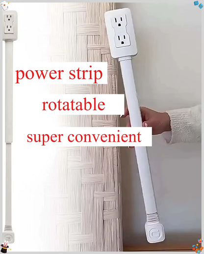 Electrical Outlet Extender Flat Plug Power Strip Features Rotates Power Outlets Extender Use behind Sofas Nightstands Desk