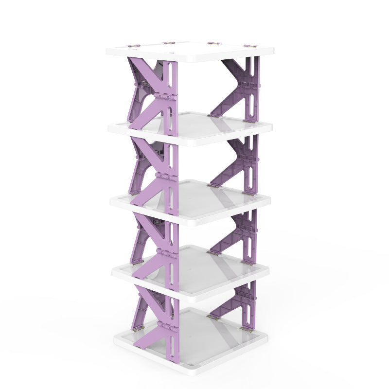 Plastic Installation-Free Shoe Rack Storage Shoe Rack Folding Shoe Cabinet