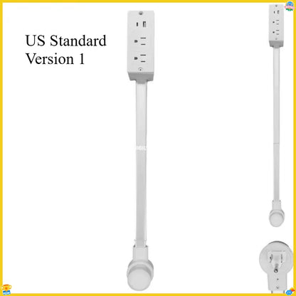 Electrical Outlet Extender Flat Plug Power Strip Features Rotates Power Outlets Extender Use behind Sofas Nightstands Desk
