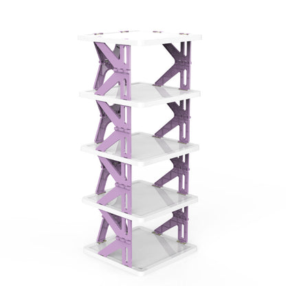 Plastic Installation-Free Shoe Rack Storage Shoe Rack Folding Shoe Cabinet